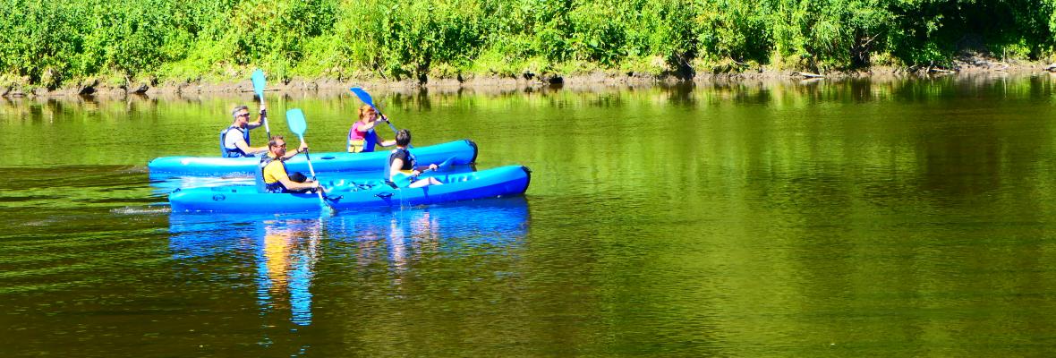 Canoé sur la Semoy à Haulmé