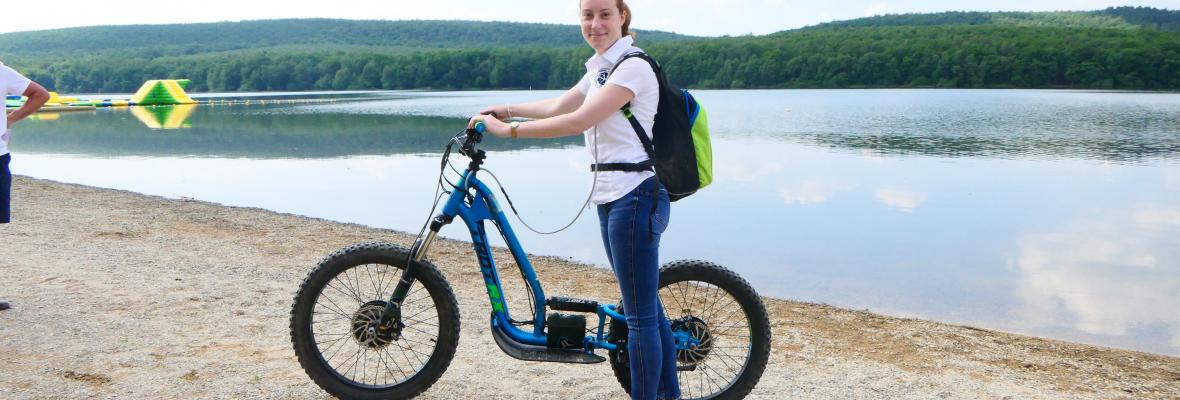 Trottinette au lac des Vielles Forges