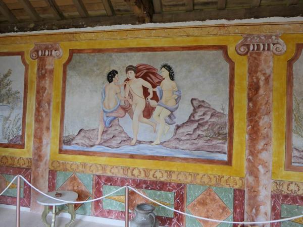 Fresque de la villa gallo romaine Fresque de la villa gallo romaine