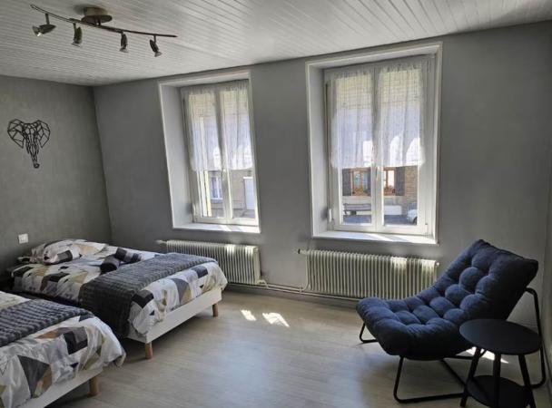 chambre lit jumeaux