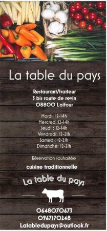 La table du pays