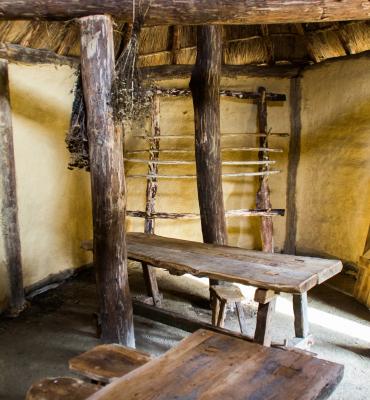 Intérieur d'une maison d'un village